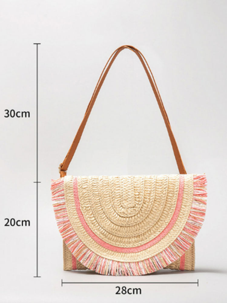 Handwoven Straw Bag: Clutch & Crossbody-CALLISTARI