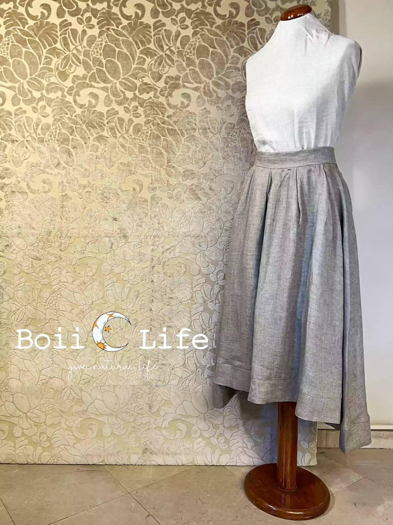 Serene Grace Linen Mermaid Skirt-CALLISTARI