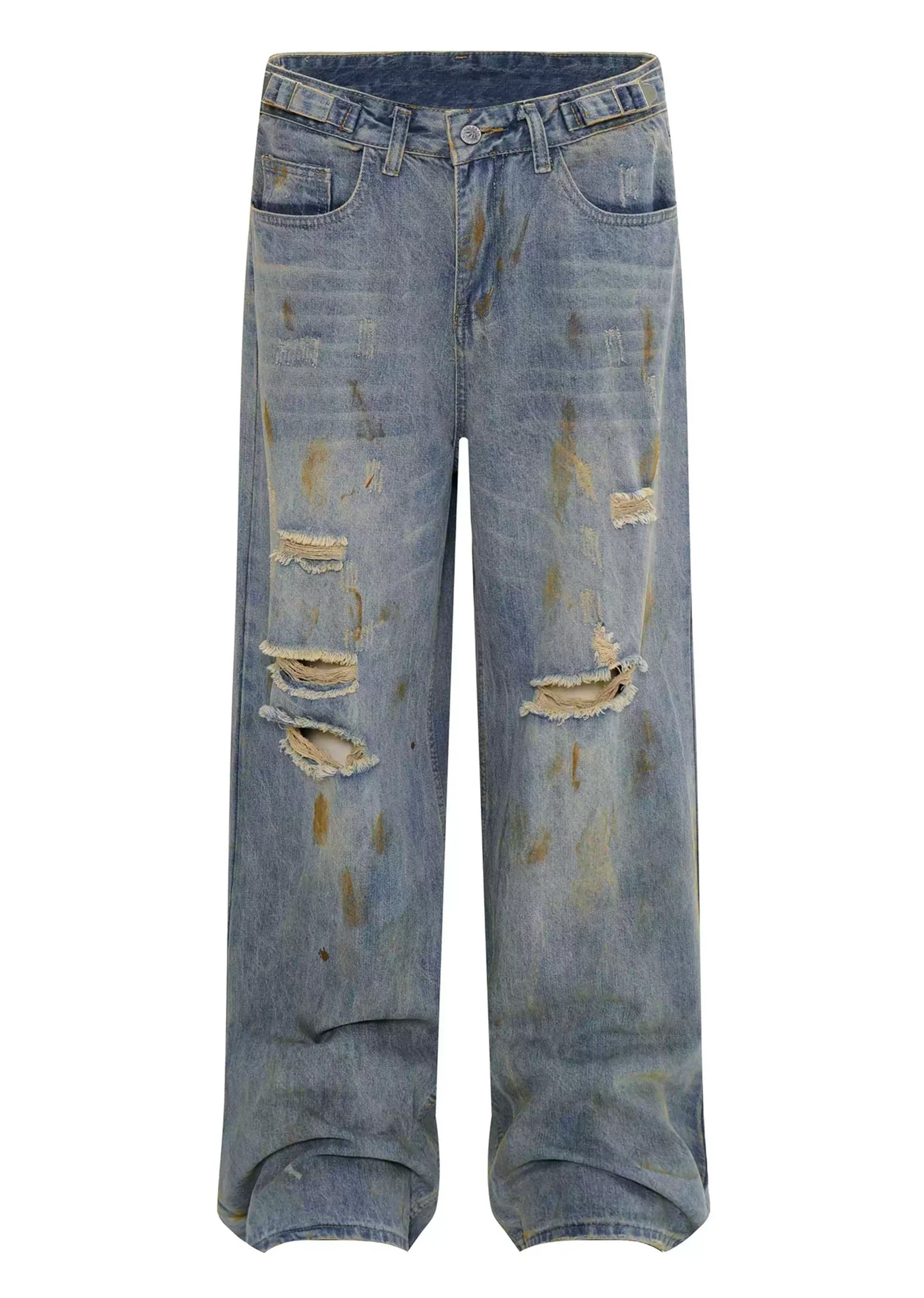 【MAXDSTR】Myriad middle distressed dull wide denim pants  MD0159-CALLISTARI