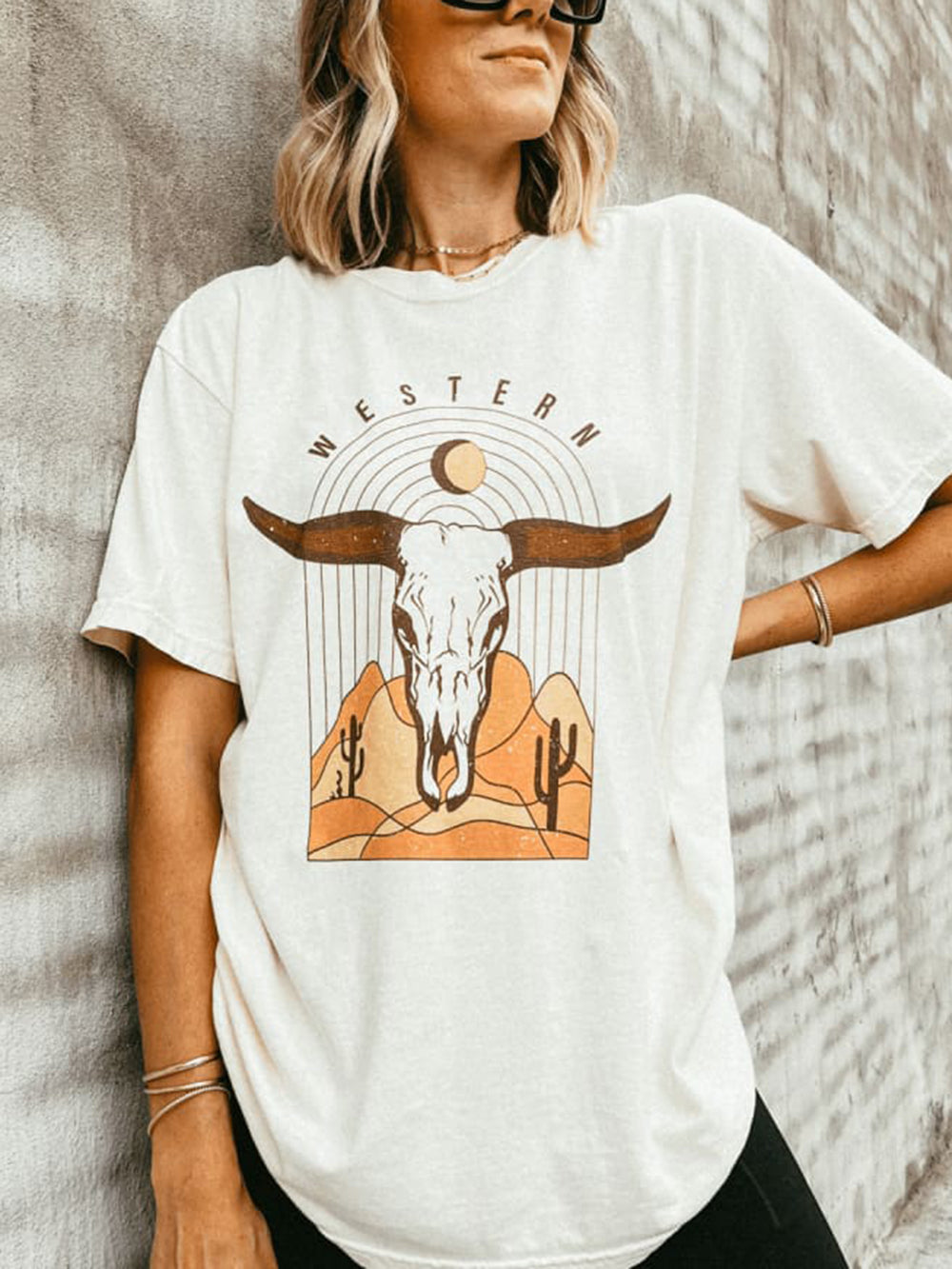 Western Graphic Tee-CALLISTARI