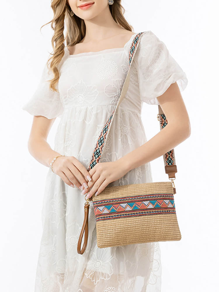 Grass Woven Clutch-CALLISTARI