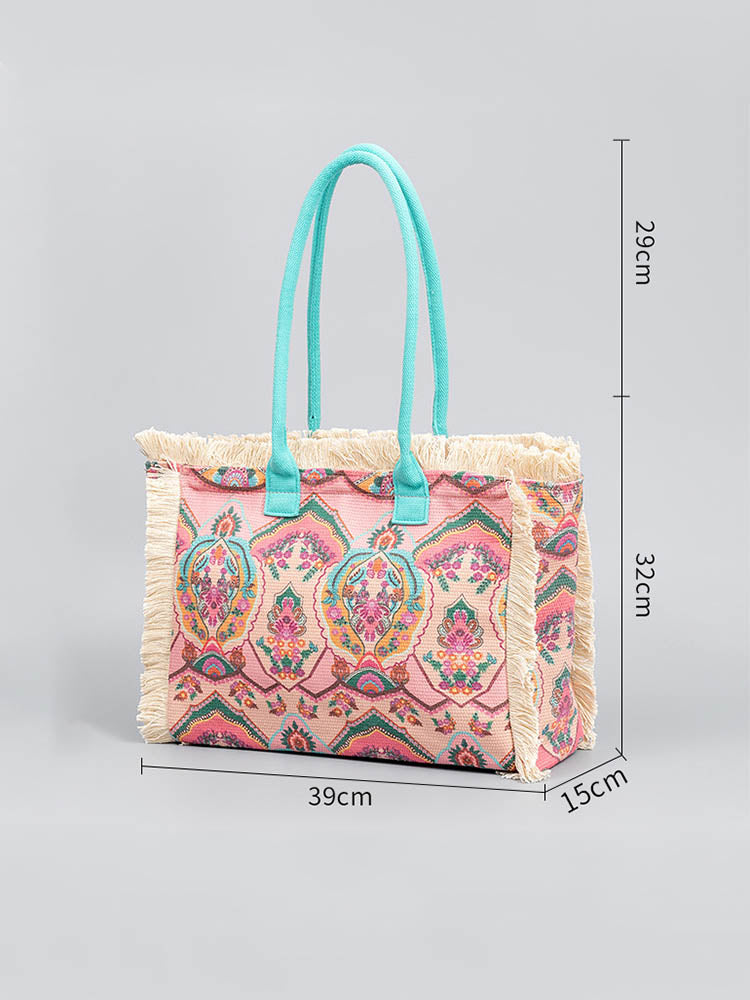 Vintage Printed Canvas Bag-CALLISTARI