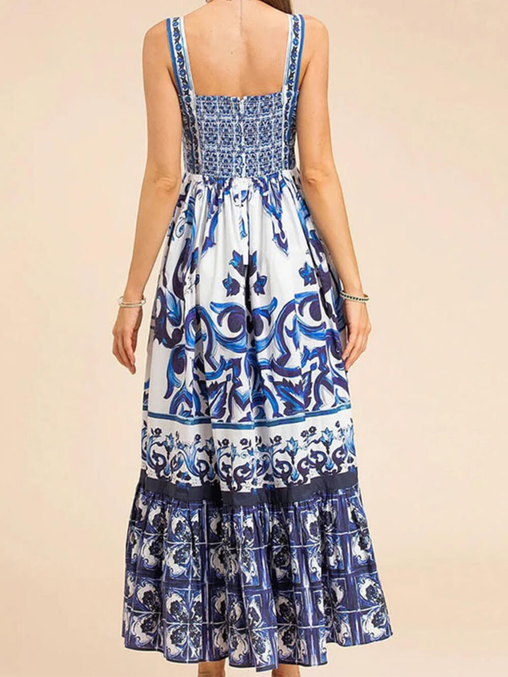 Casual Sling Print Loose Dress-CALLISTARI