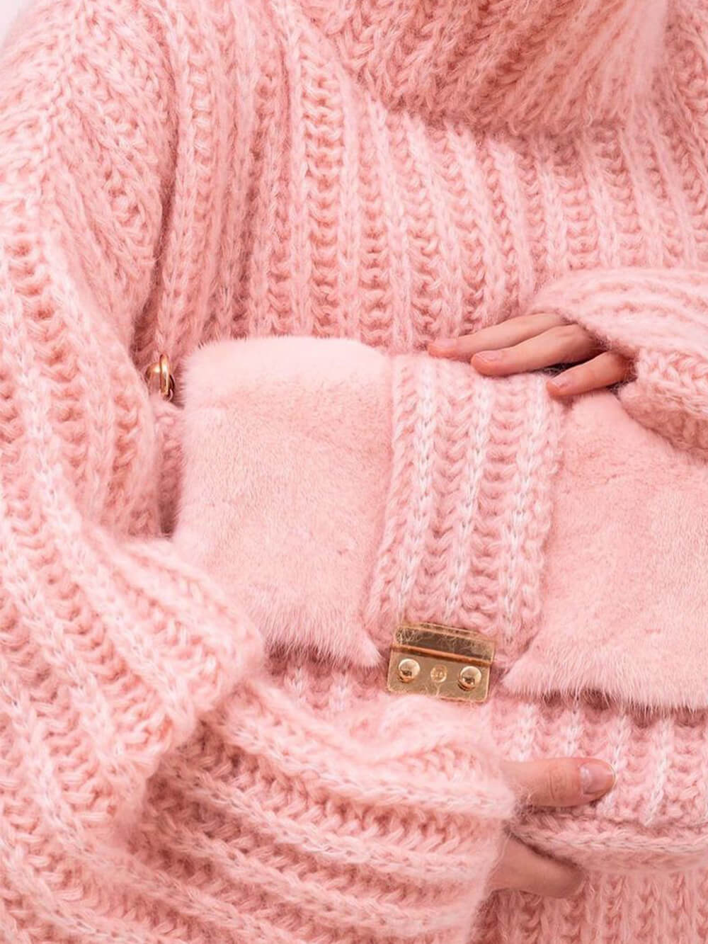 Solid Color Long Sleeve Sweater-CALLISTARI