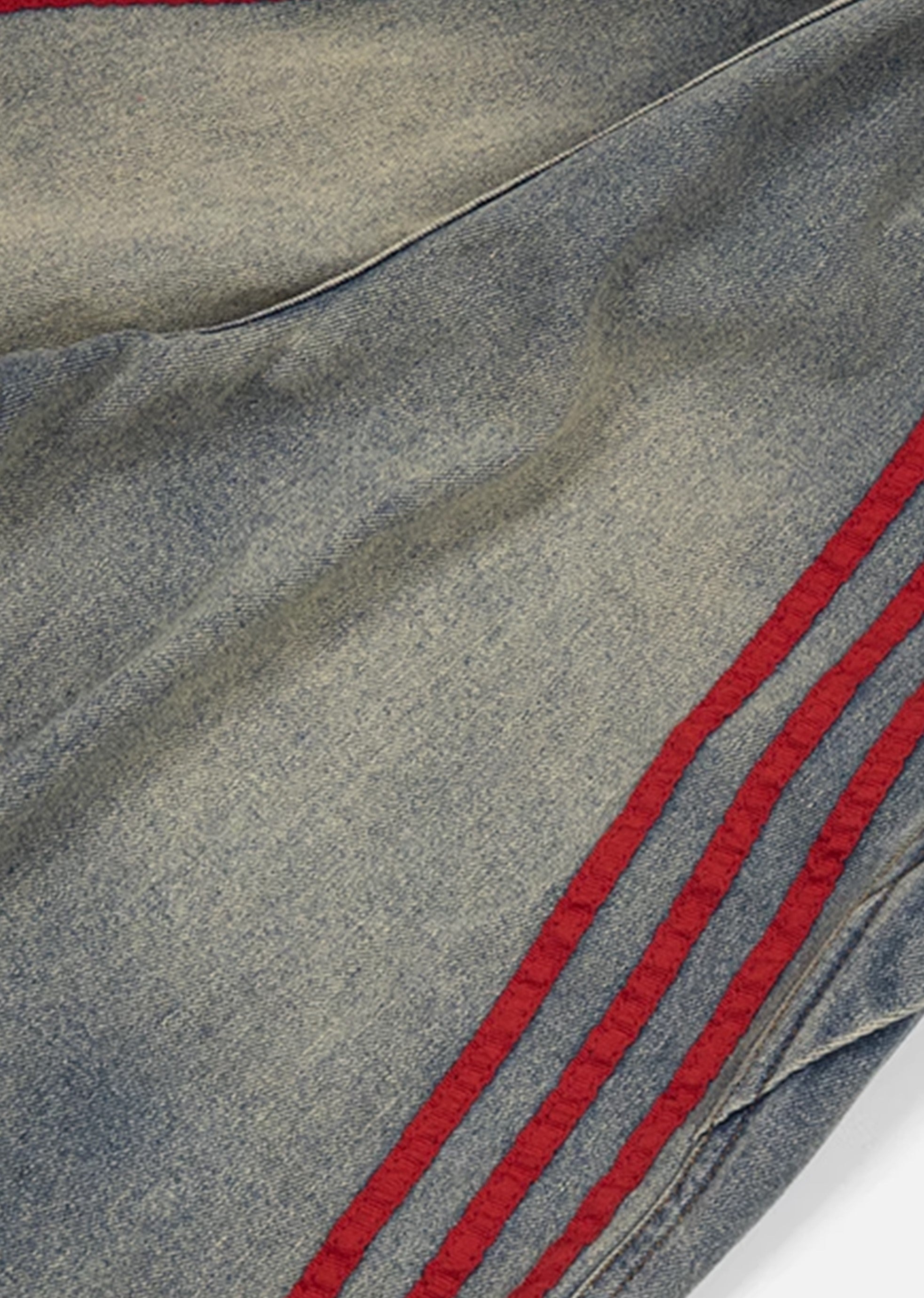 【7/15新作】Double Red Line Design Washed Denim Pants  HL3060-CALLISTARI