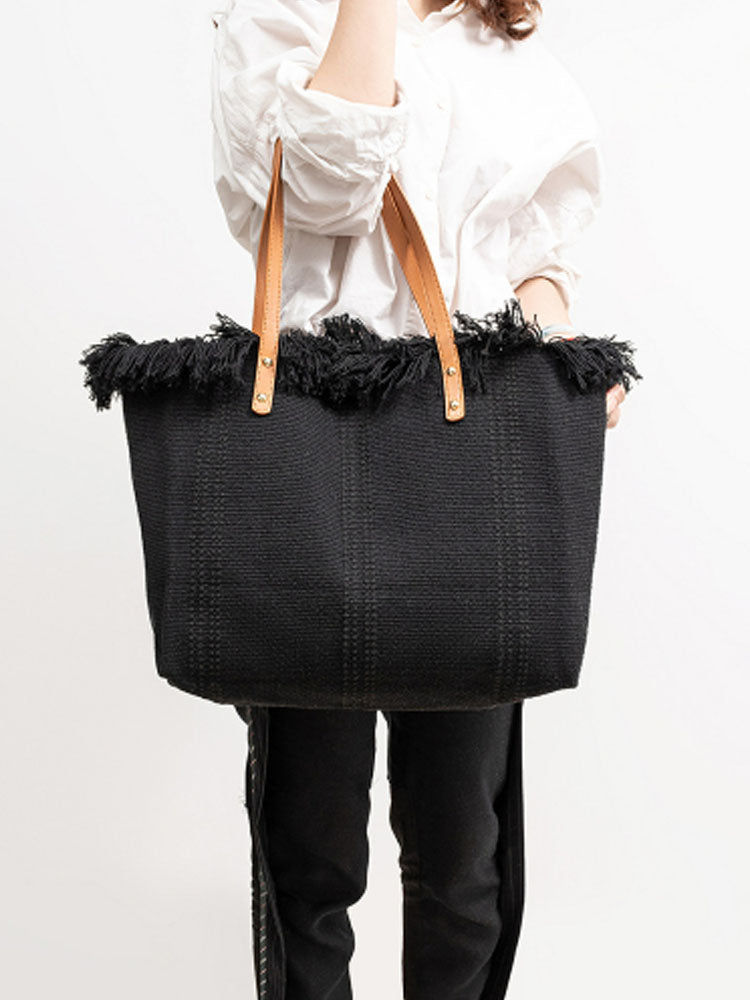 Canvas Tote Shoulder Bag-CALLISTARI