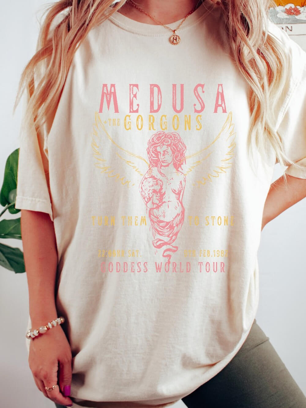 Greek Goddess Medusa Tee Vintage Band T Shirt-CALLISTARI