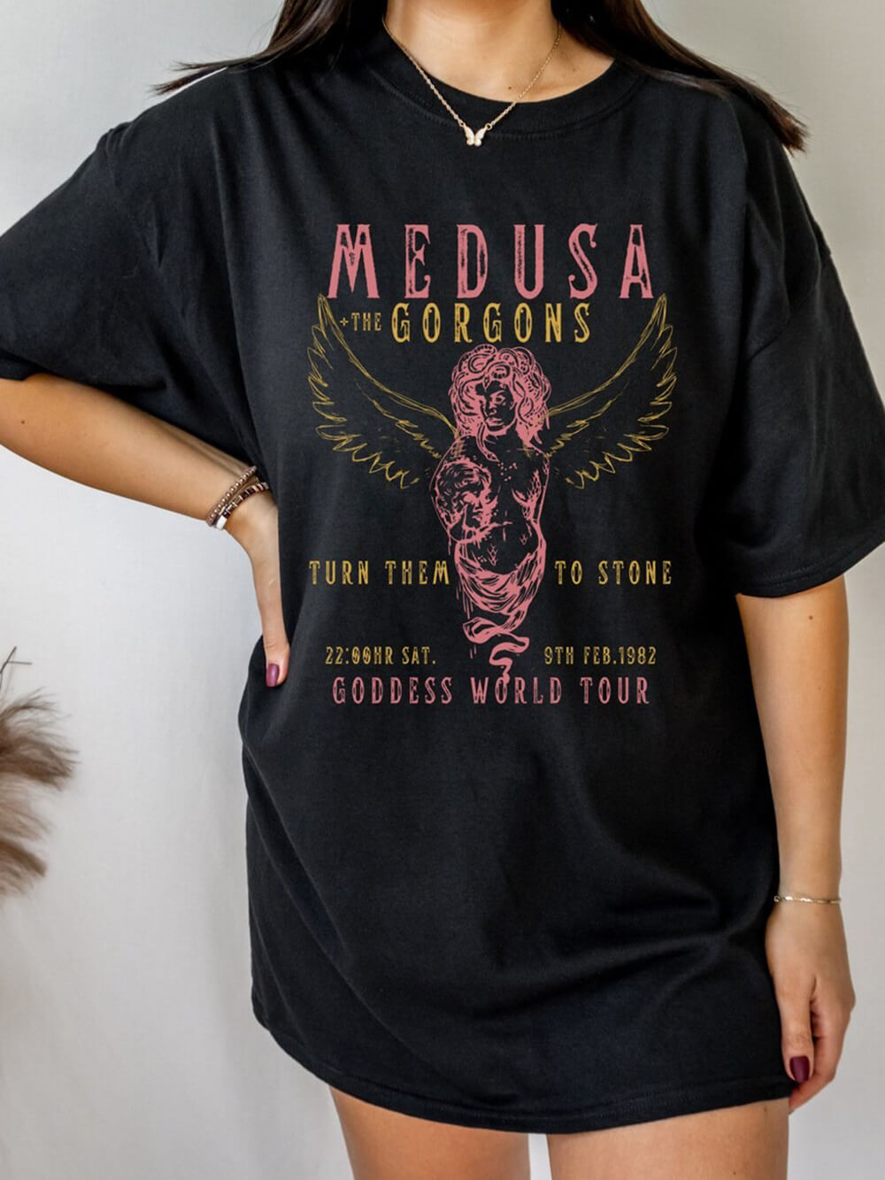 Greek Goddess Medusa Tee Vintage Band T Shirt-CALLISTARI
