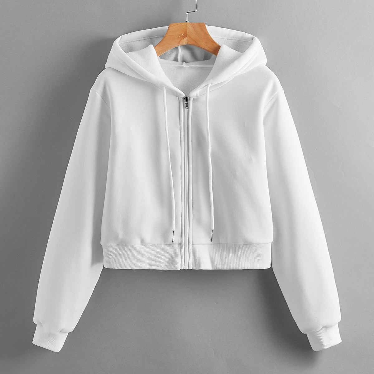 Casual Short Crop Pullover Hoodie-CALLISTARI