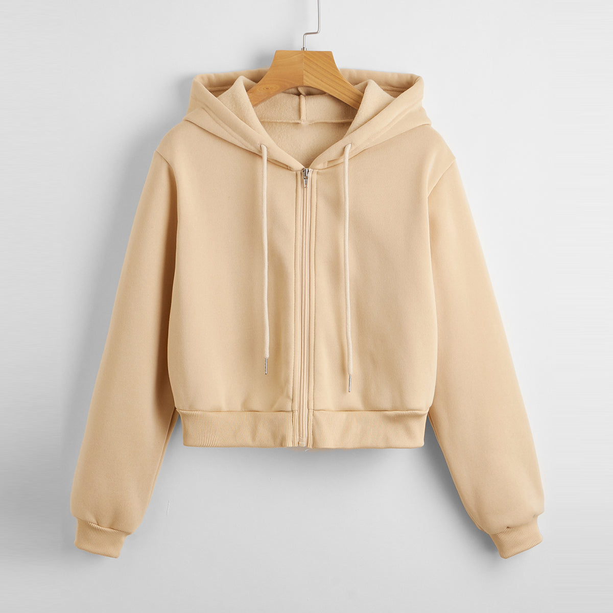 Casual Short Crop Pullover Hoodie-CALLISTARI