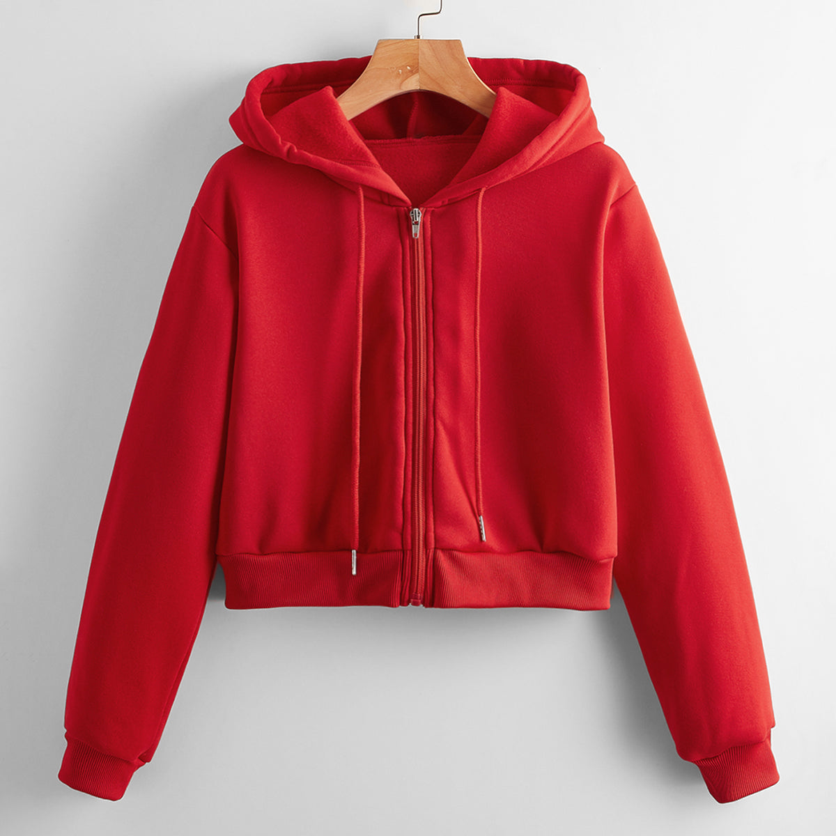Casual Short Crop Pullover Hoodie-CALLISTARI