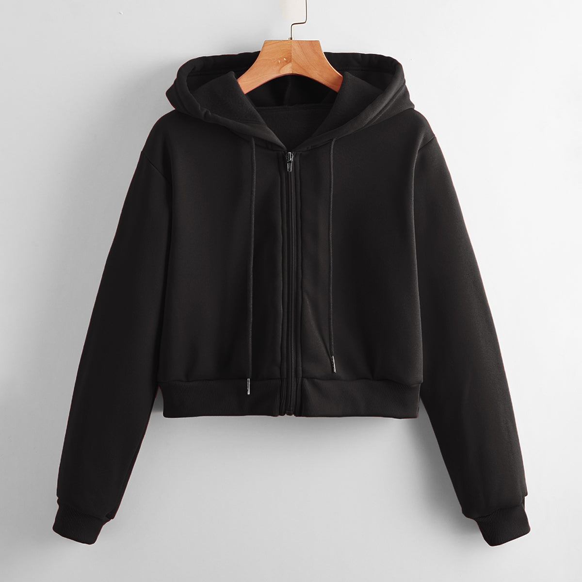 Casual Short Crop Pullover Hoodie-CALLISTARI
