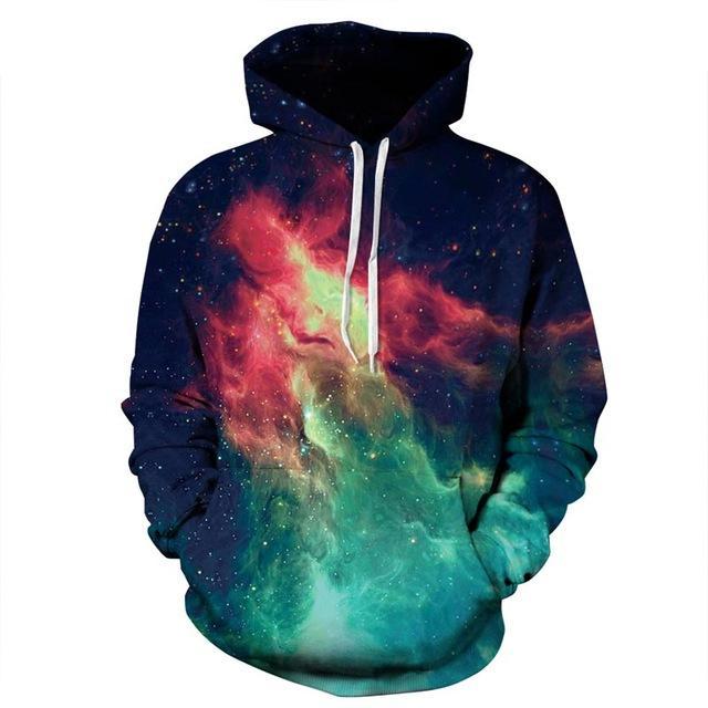 Galaxy Smoke Shade Pattern Printed 3D Hoodie-CALLISTARI