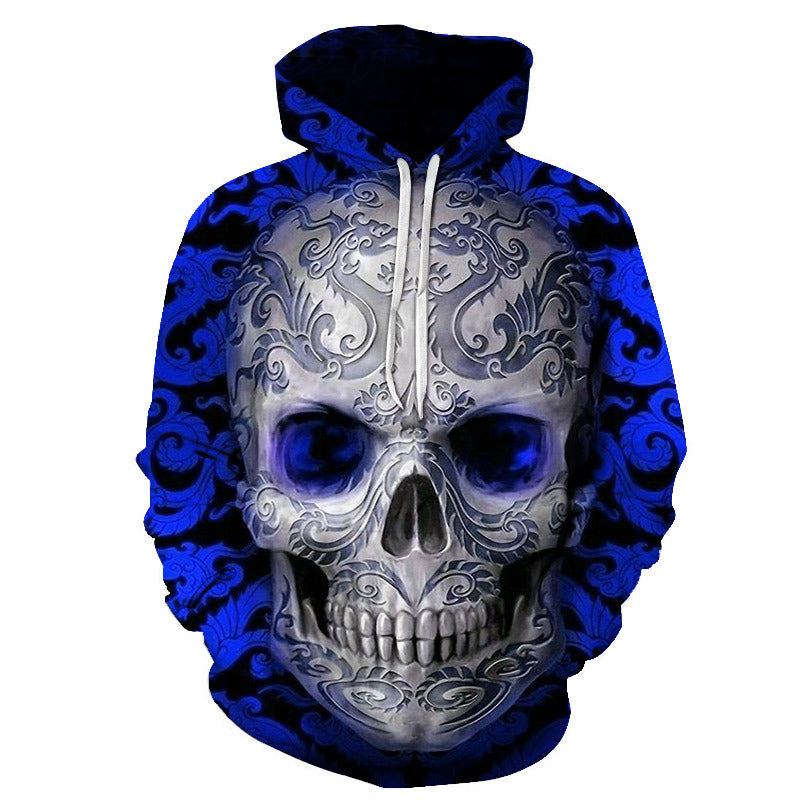 Skull Printed Stylish 3D Hoodie-CALLISTARI