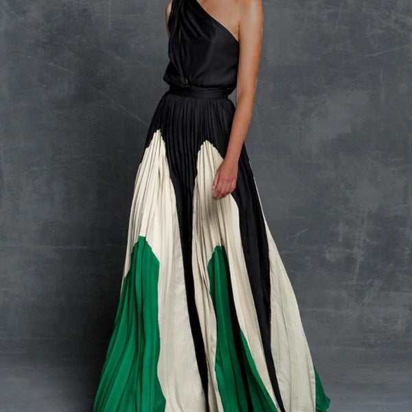 Bexley Asymmetric Cold Shoulder Maxi Dress-CALLISTARI