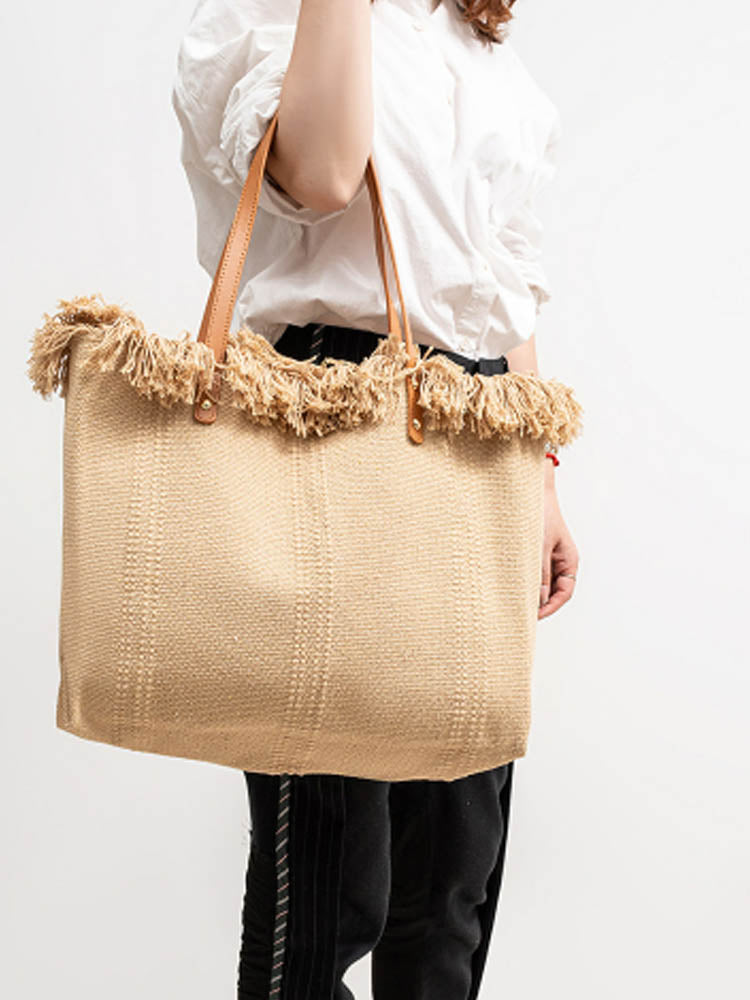 Canvas Tote Shoulder Bag-CALLISTARI