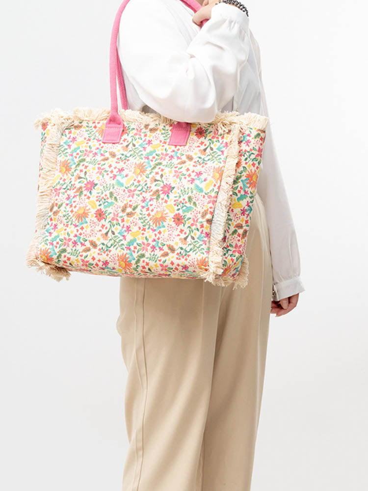 Vintage Printed Canvas Bag-CALLISTARI