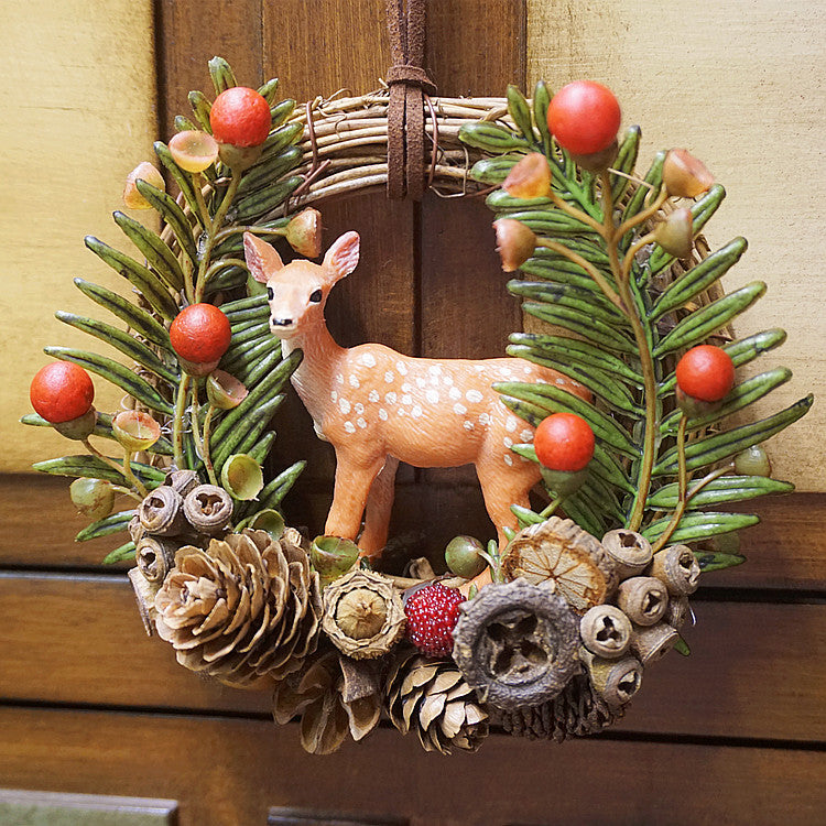 Christmas Forest Sika Deer Car Hanging-CALLISTARI