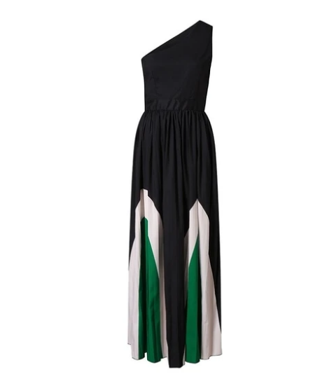 Bexley Asymmetric Cold Shoulder Maxi Dress-CALLISTARI