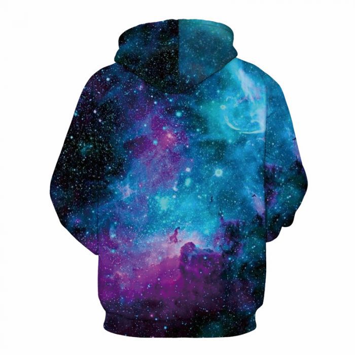 Dark Shade Gradient Galaxy Printed 3D Hoodie-CALLISTARI
