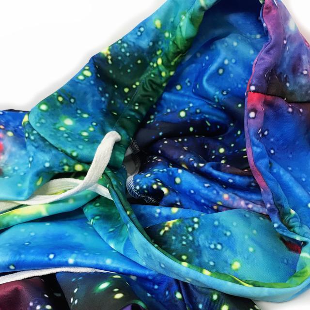 Multi Shade 3D Space Galaxy Printed Hoodie-CALLISTARI