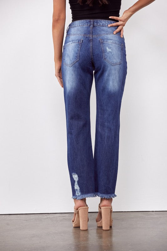 Classic Mom Slim Fit Jeans-Mesadic