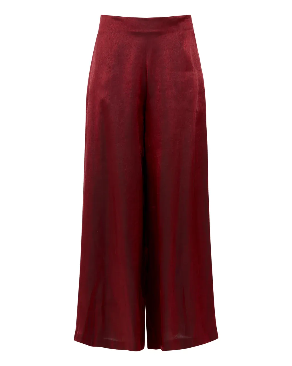 Deep V Neck Shirt Wide Leg Pants Set