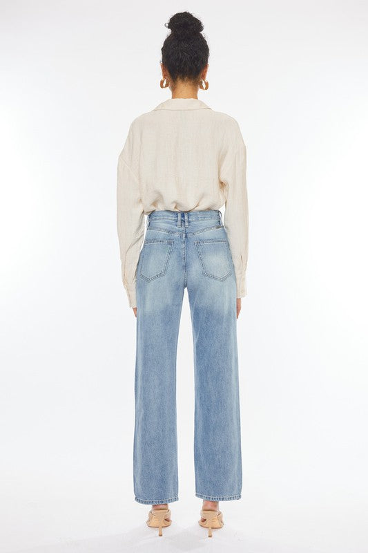 Kan Can 90's Straight Leg Jeans-Mesadic