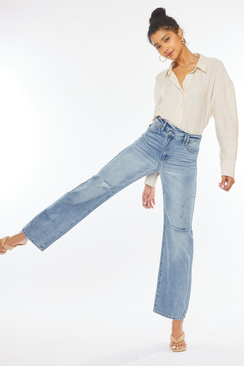 Kan Can 90's Straight Leg Jeans-Mesadic