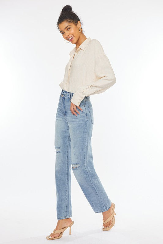 Kan Can 90's Straight Leg Jeans-Mesadic