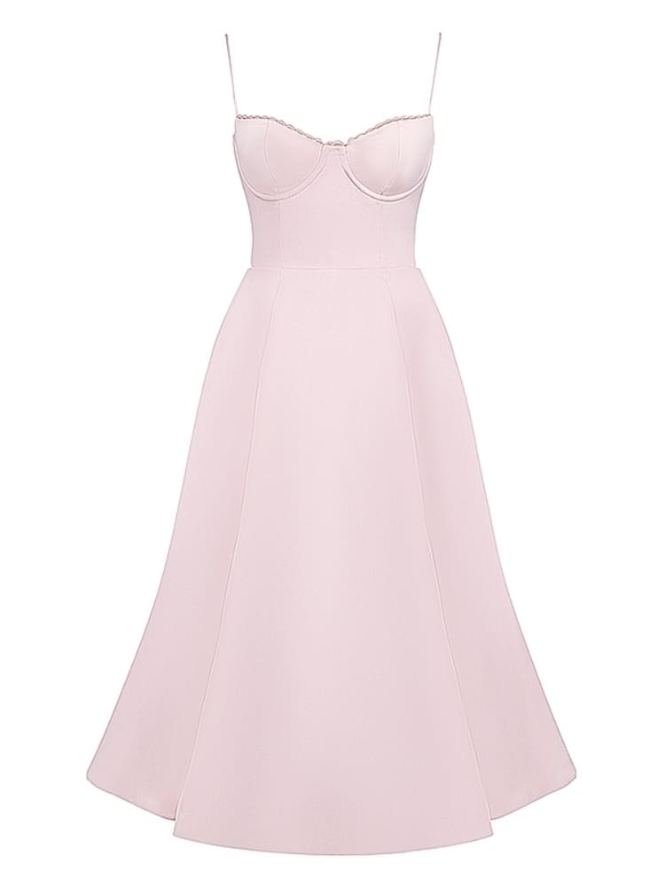 Ballerina Pink Midi Dress-CALLISTARI