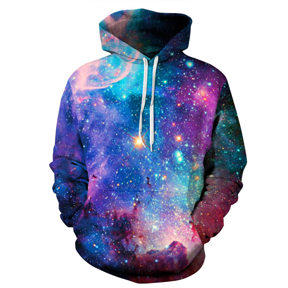 Starry Galaxy And Sky 3D Printed Hoodie-CALLISTARI