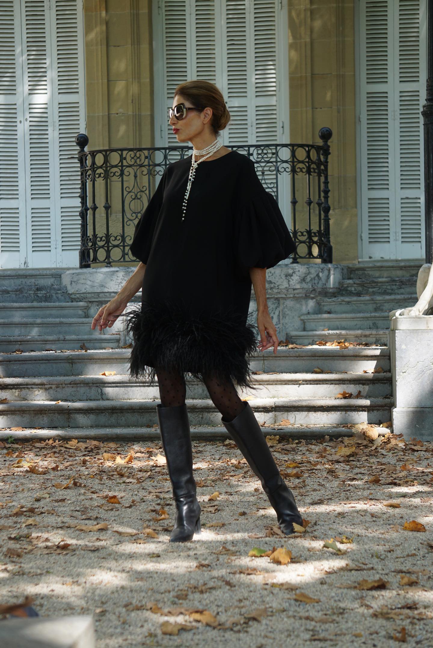 Callistari black swan dress-CALLISTARI