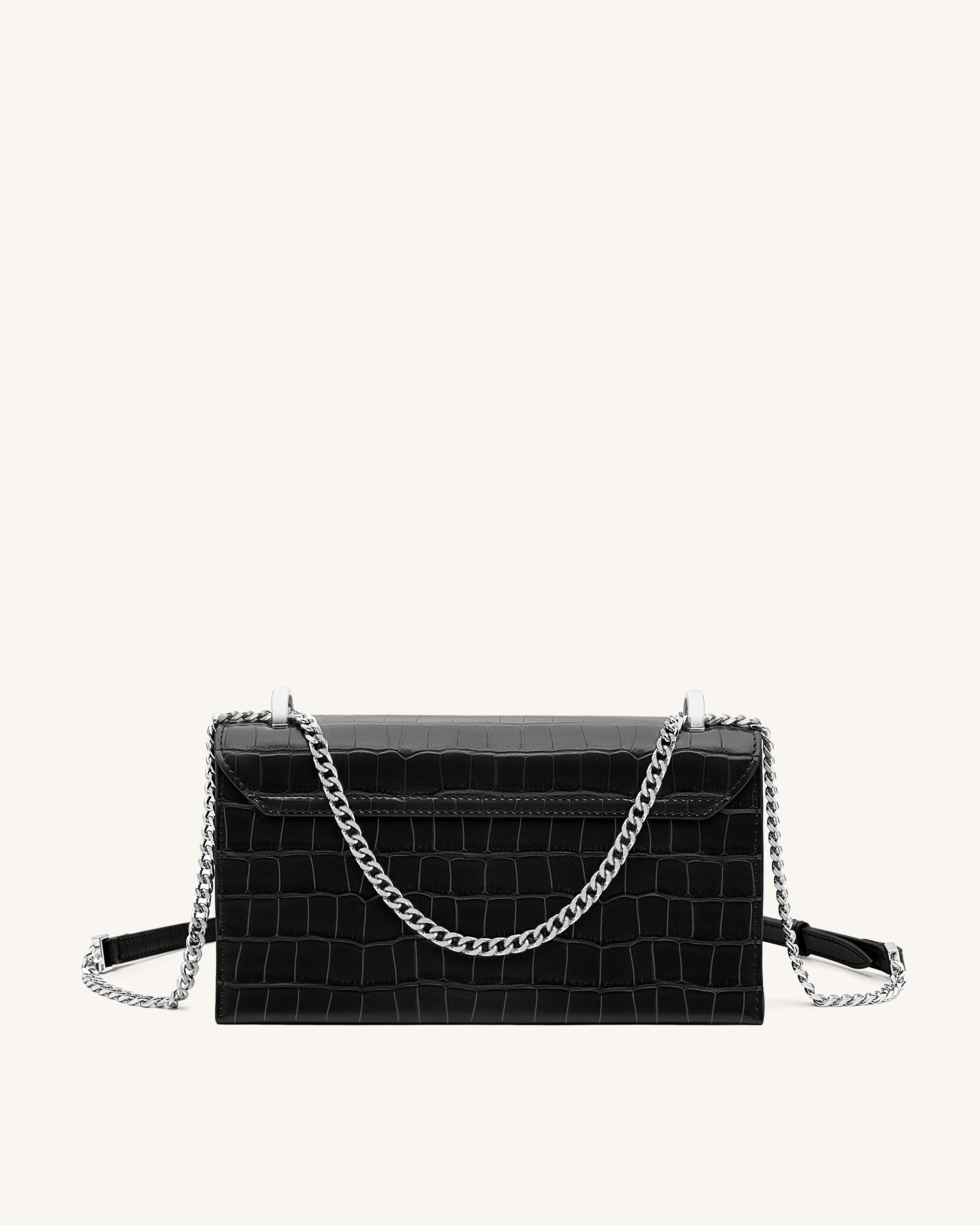 Jade Chain Bag -  Black Croc-Mesadic