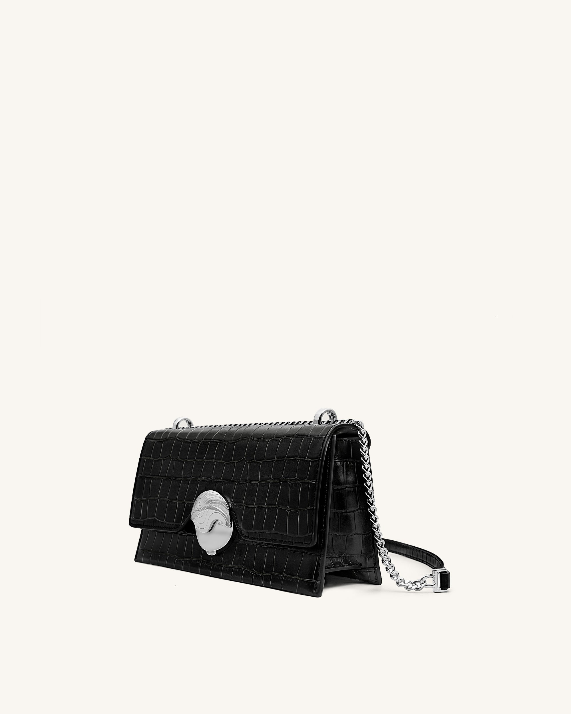 Jade Chain Bag -  Black Croc-Mesadic