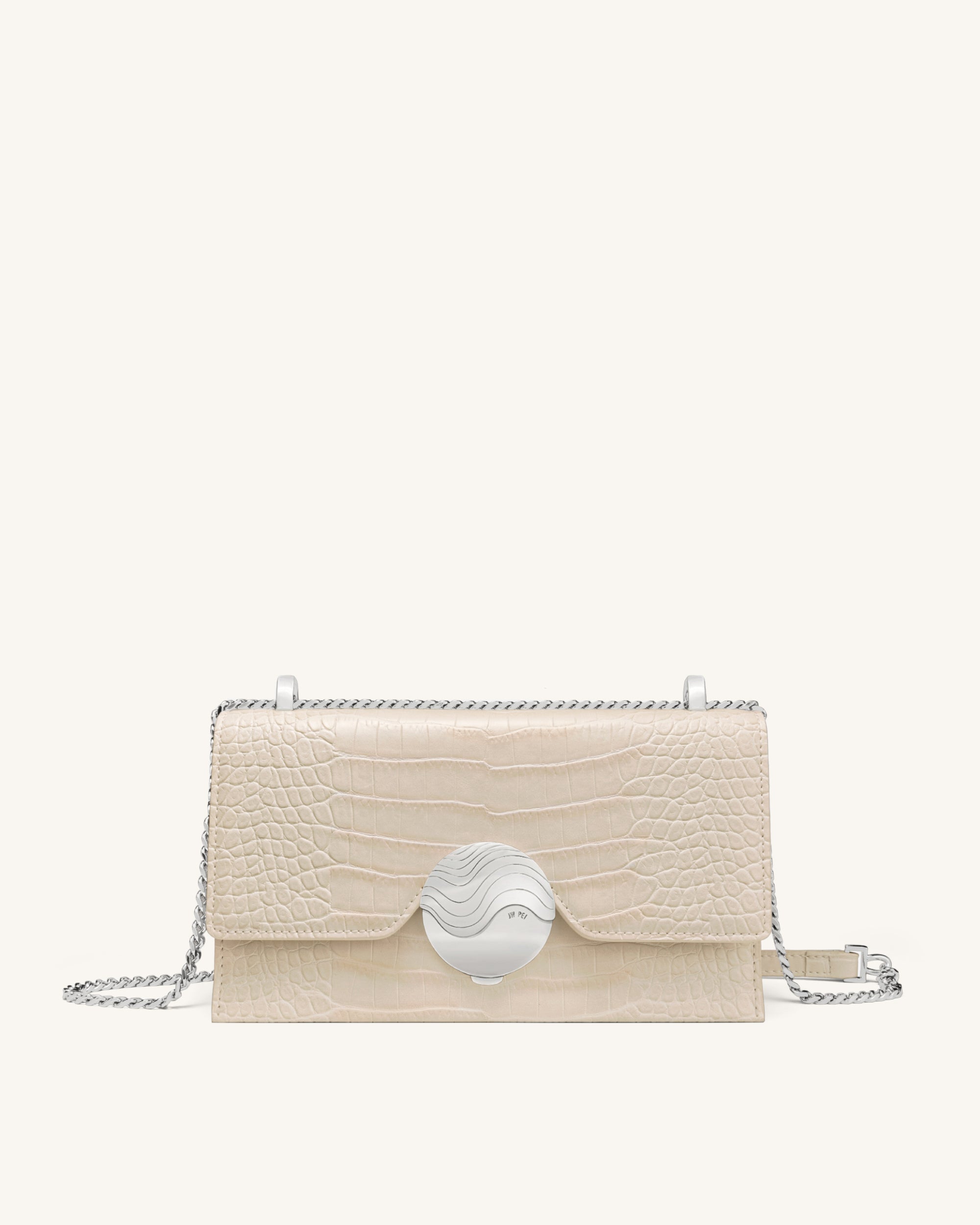 Jade Chain Bag -  Ivory Croc-Mesadic