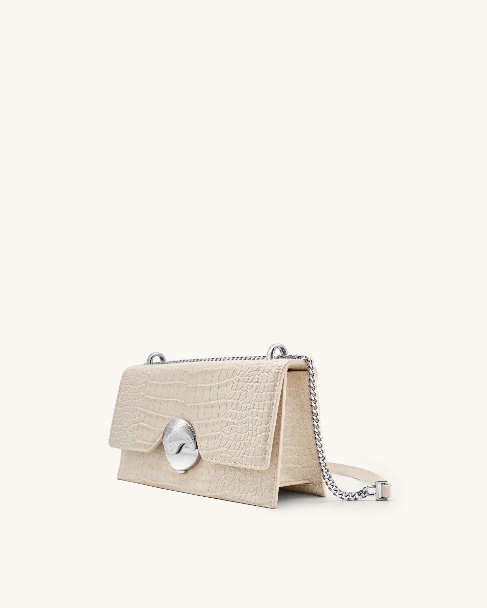Jade Chain Bag -  Ivory Croc-Mesadic