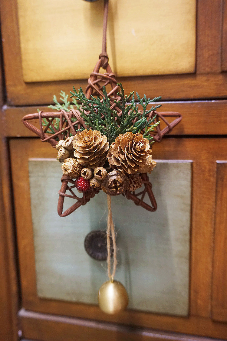 Christmas Decoration Pendant - Forest Pine Cone Bell Car Hanging-CALLISTARI