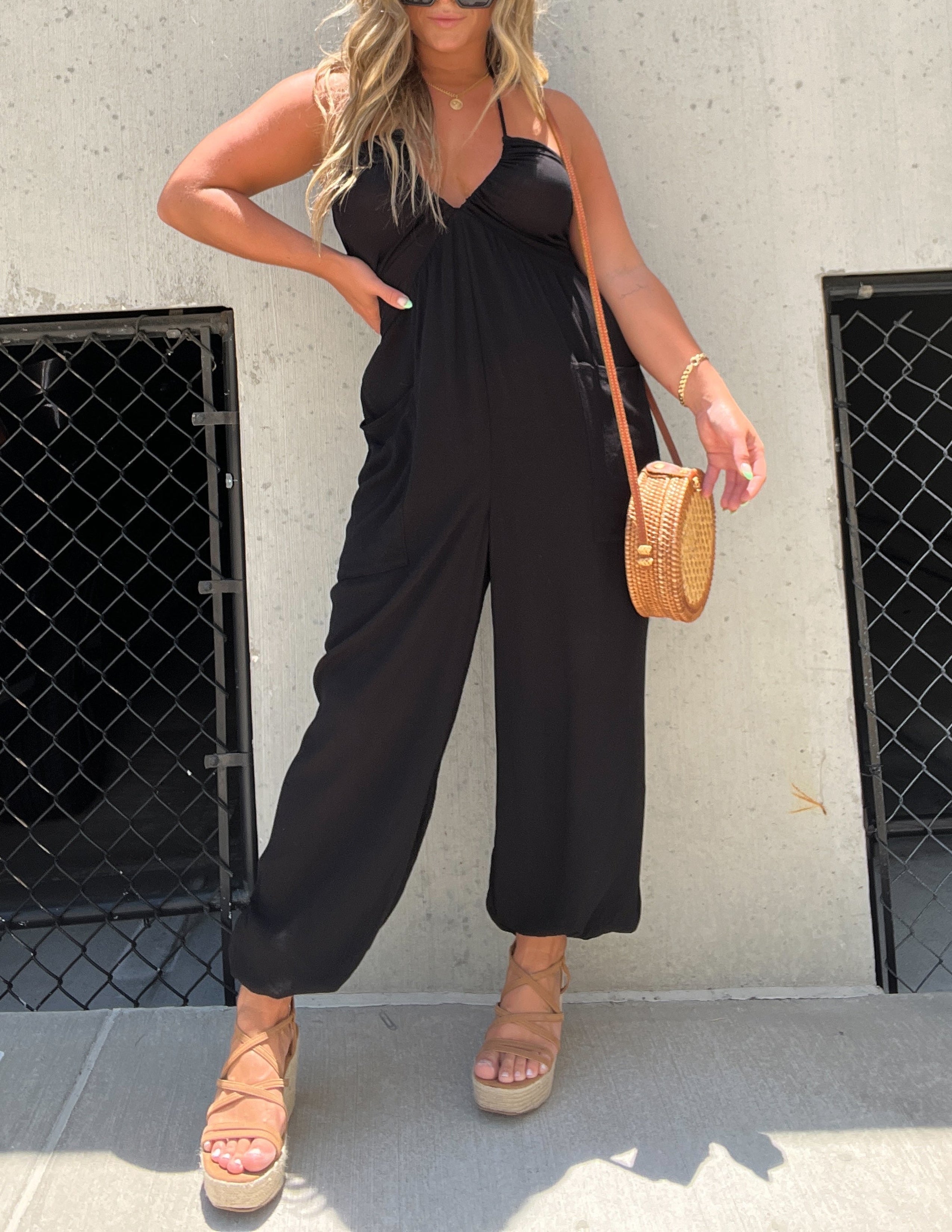 Hipster Jumpsuit Black-CALLISTARI