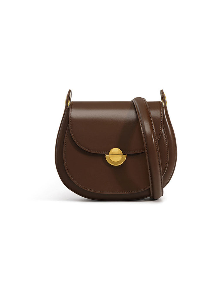 Crossbody Saddle Leather Bag-CALLISTARI