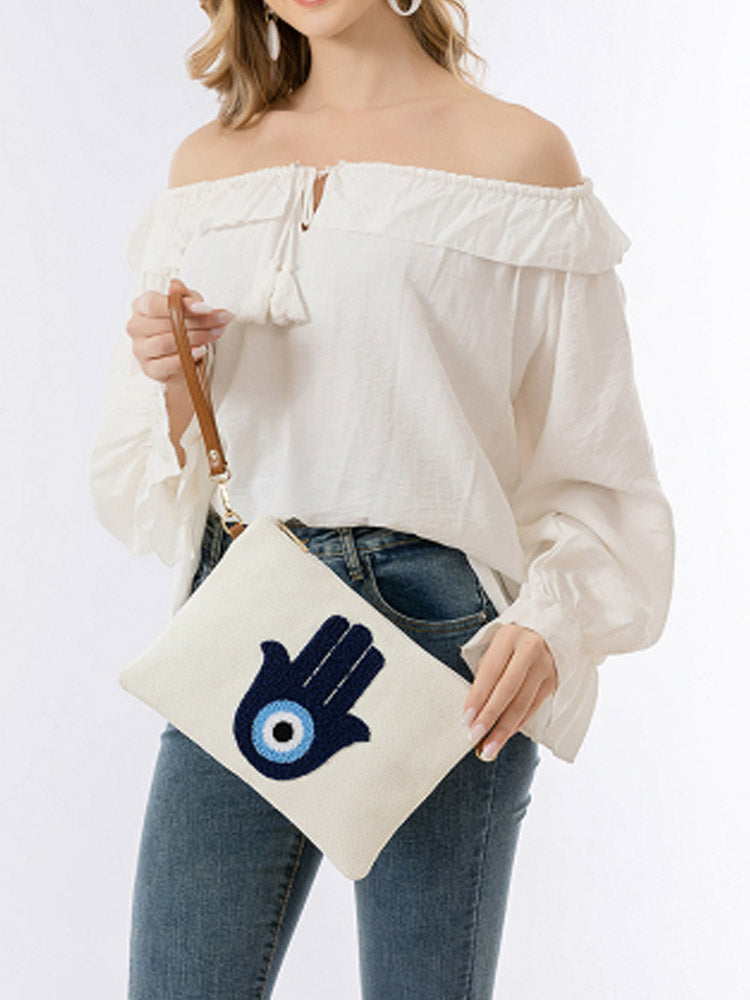 Clutch Bag with Detachable Shoulder Strap-CALLISTARI