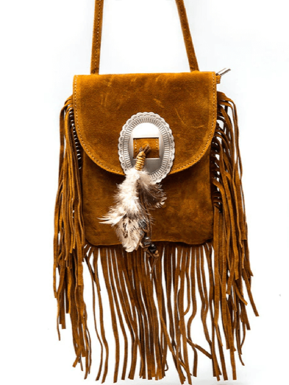 Western Crossbody Bag With Fringe-CALLISTARI
