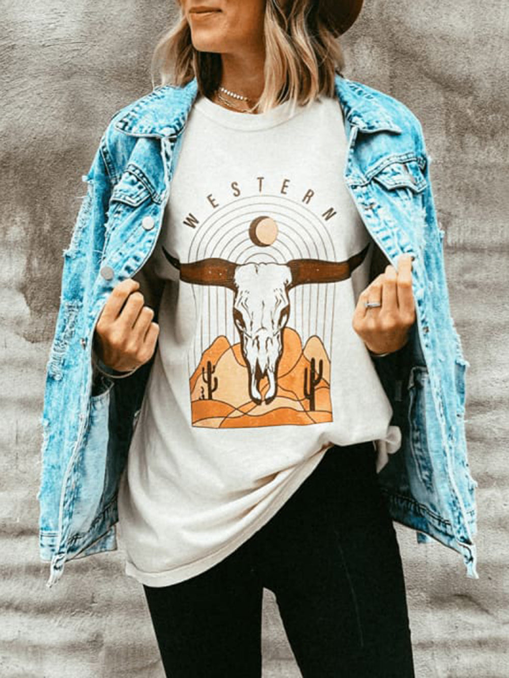Western Graphic Tee-CALLISTARI