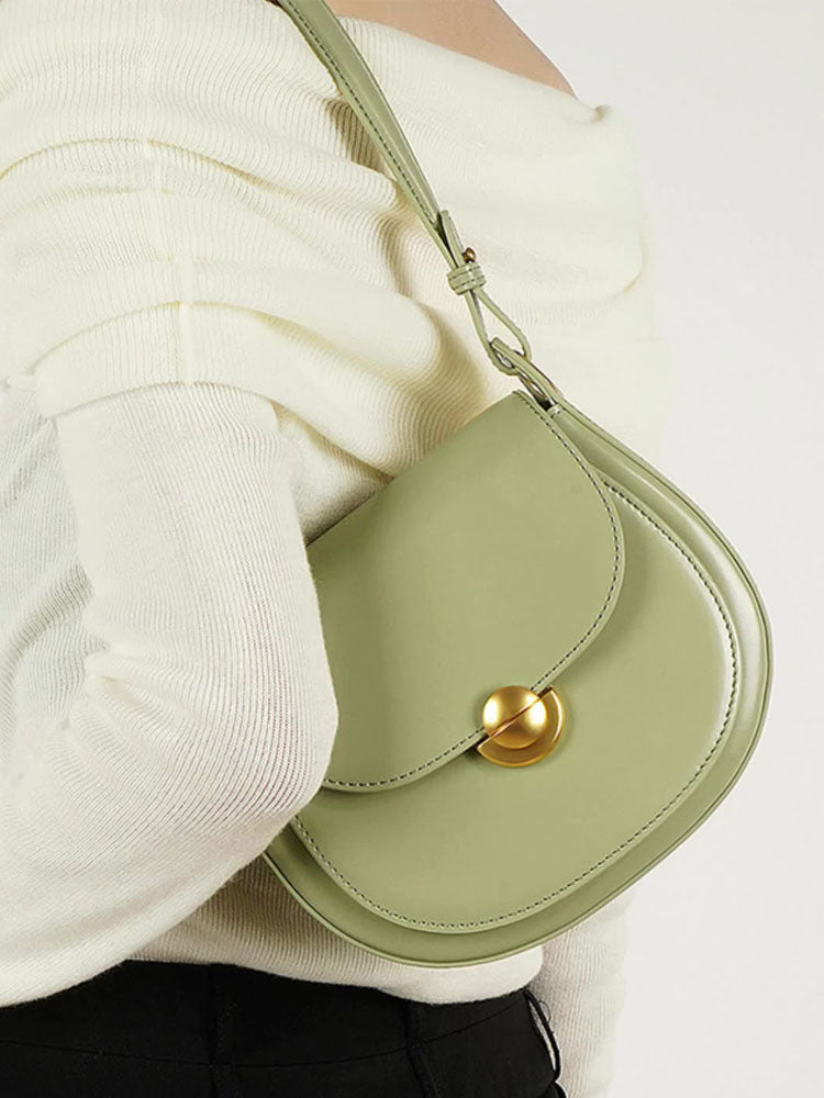 Crossbody Saddle Leather Bag-CALLISTARI