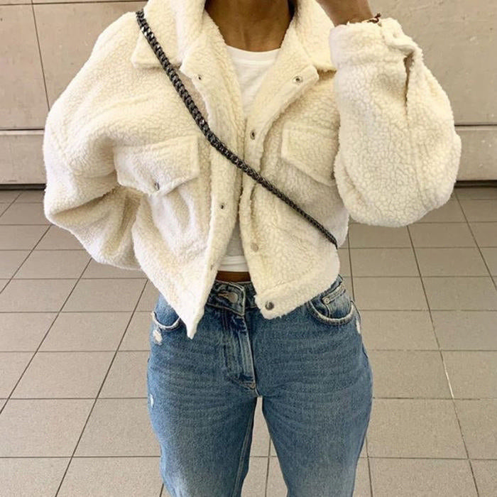 Cosy Cropped Coat-CALLISTARI