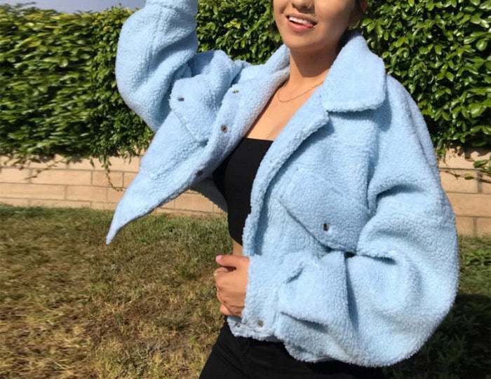 Cosy Cropped Coat-CALLISTARI