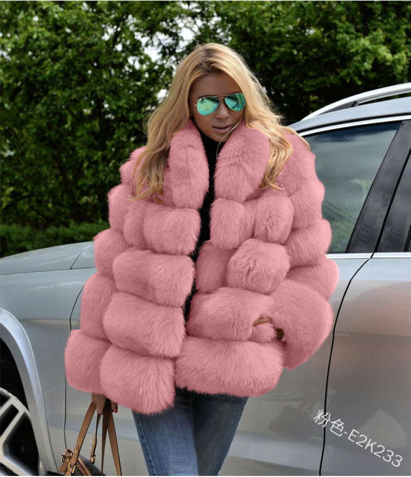OM Bubble Faux Fur Coat-CALLISTARI