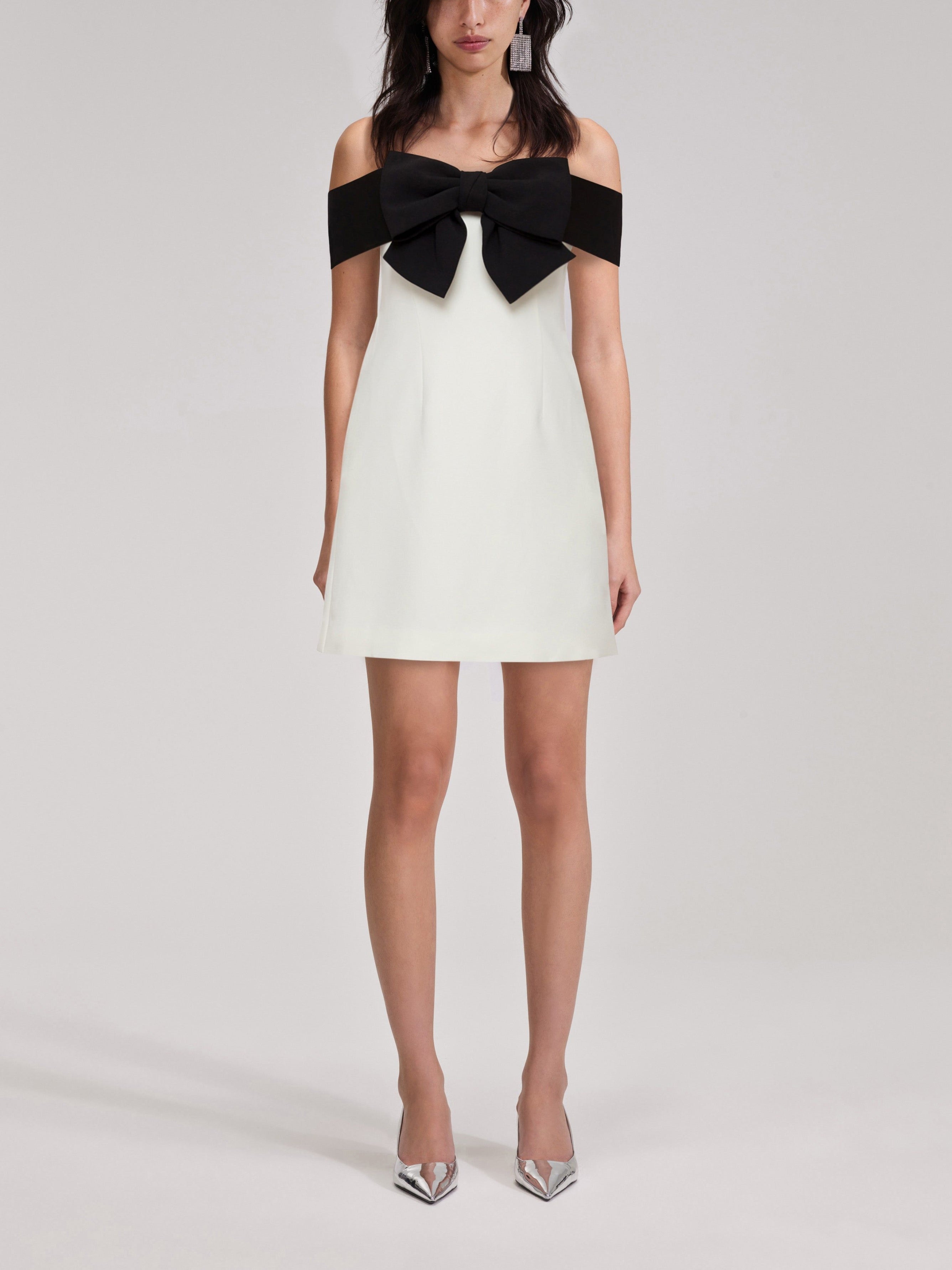 Off Shoulder Bow Dress-CALLISTARI