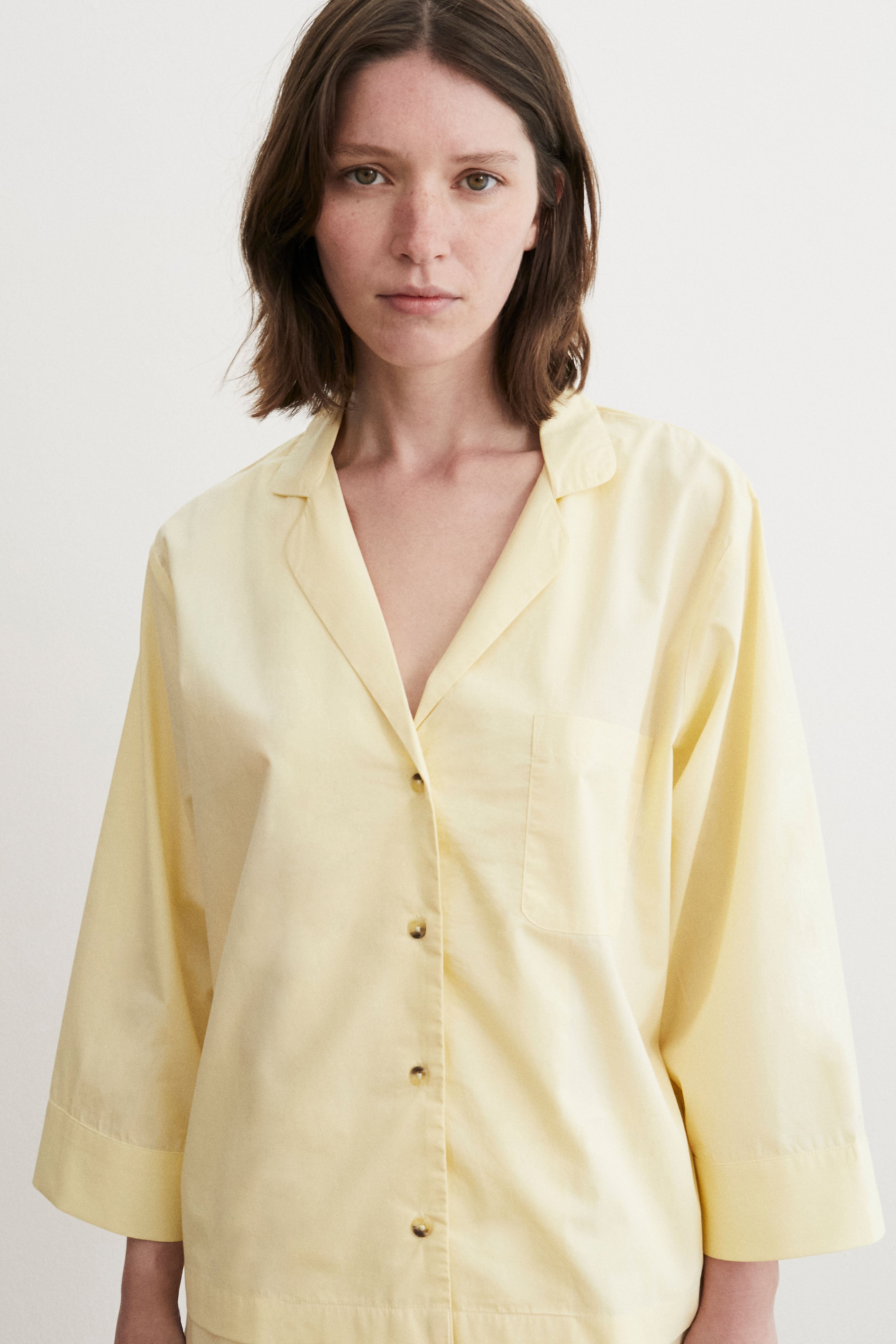 Relaxed Pale Yellow Pyjama Set-CALLISTARI