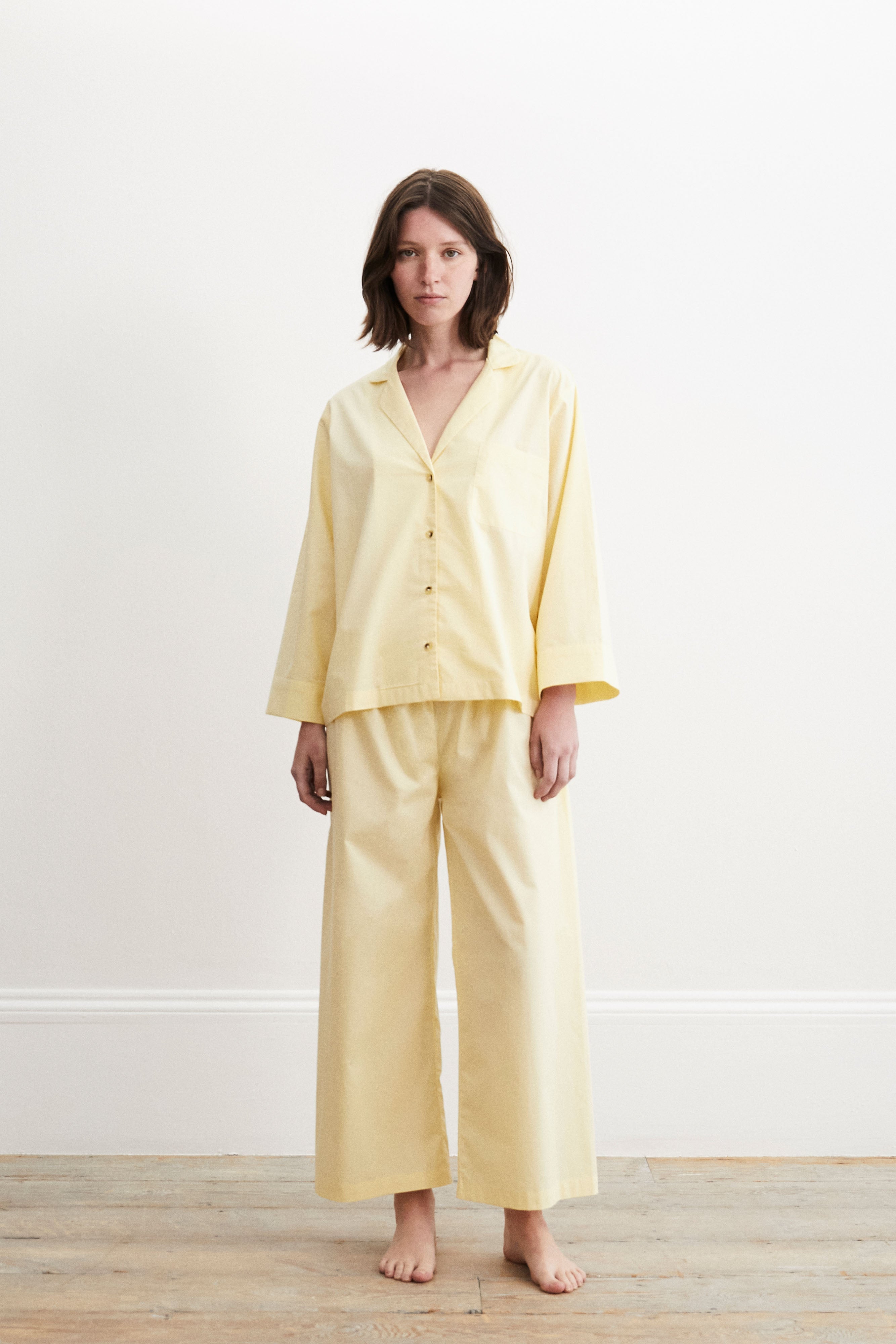 Relaxed Pale Yellow Pyjama Set-CALLISTARI